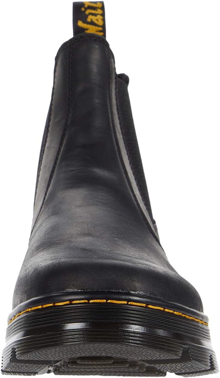 Dr. Martens unisex-adult Embury Leather Chelsea Boot Black Wyoming