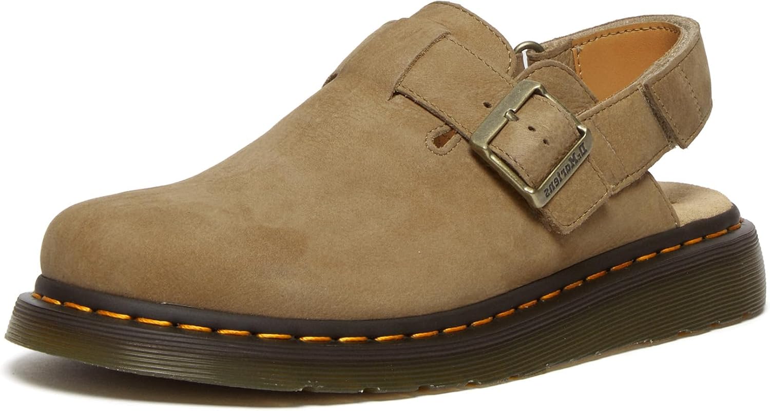 Dr. Martens Men's Jorge II Suede Slingback Mules, Savannah Tan, 13 UK, 15 W14 M US