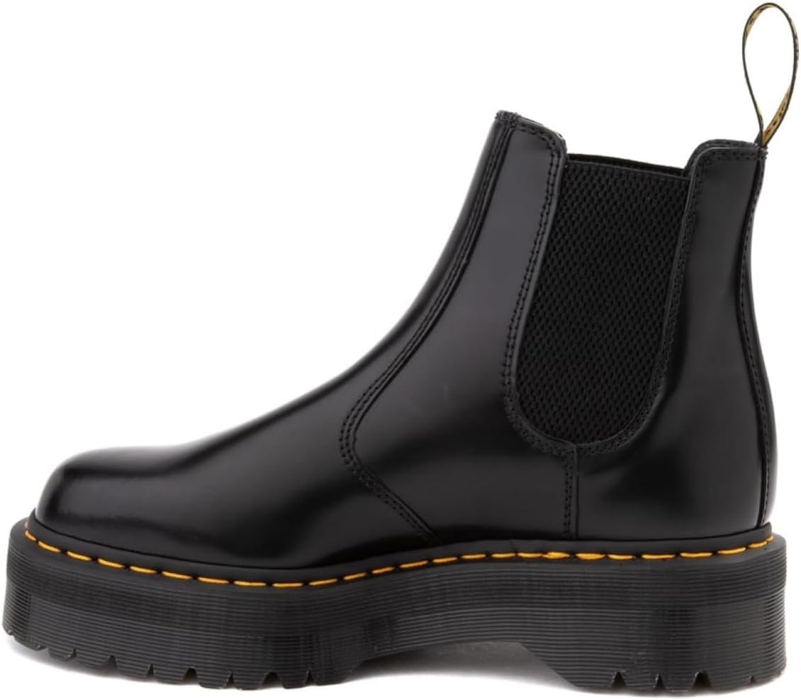 Dr. Martens Unisex-Adult 2976 Quad Chelsea Boot, Black, 6 Women5 Men