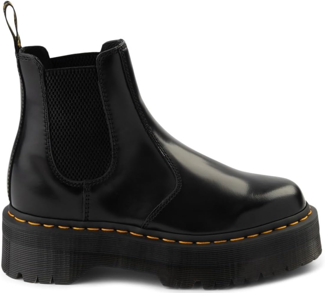 Dr. Martens Unisex-Adult 2976 Quad Chelsea Boot, Black, 6 Women5 Men