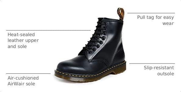 Dr. Martens Unisex-Adult 1460 Mid Calf Boot Black