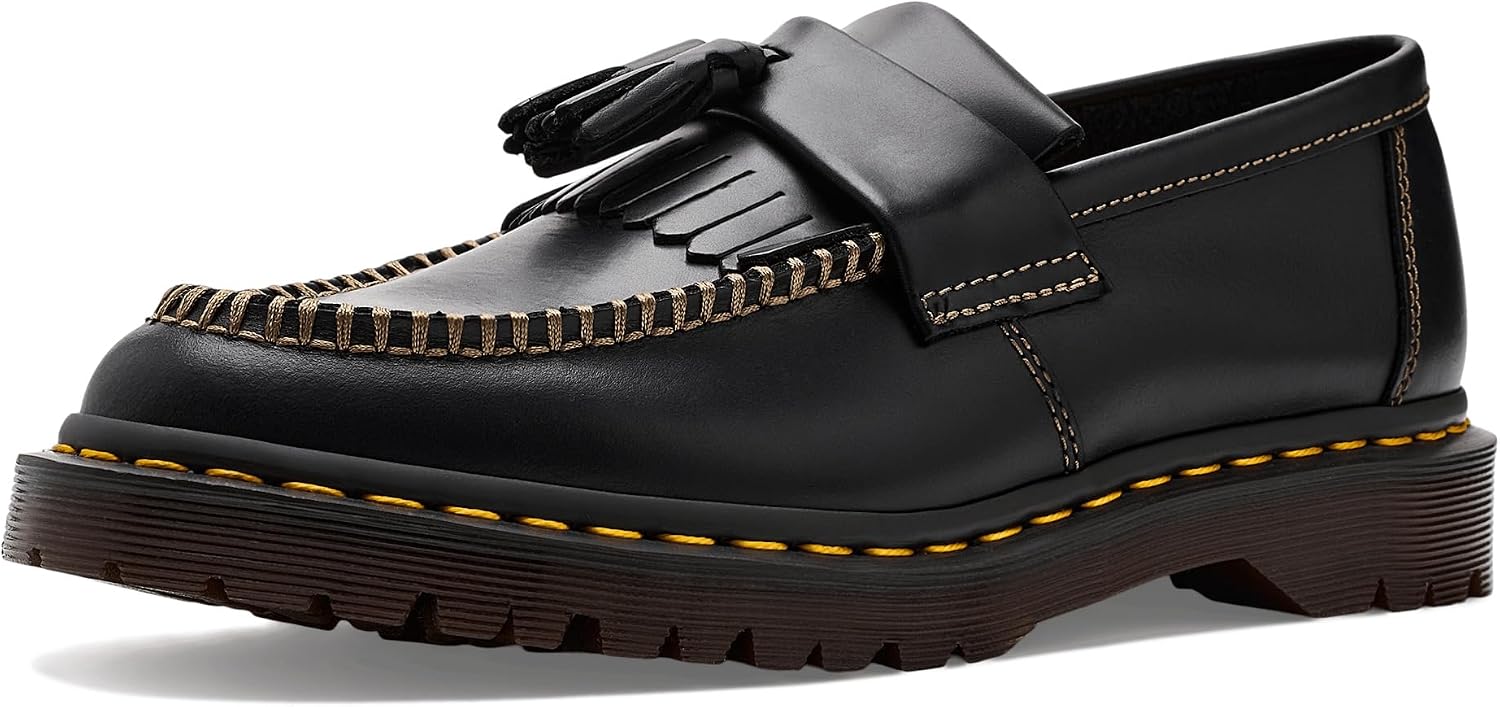Dr. Martens Unisex Adrian Ben Loafers Black UK 5 (US Men's 6, Women's 7) Medium