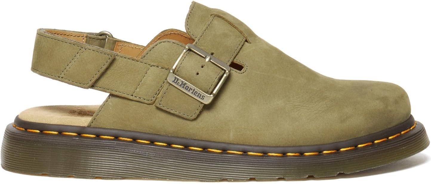 Dr. Martens Men's Jorge Ii Suede Slingback Mules Muted Olive