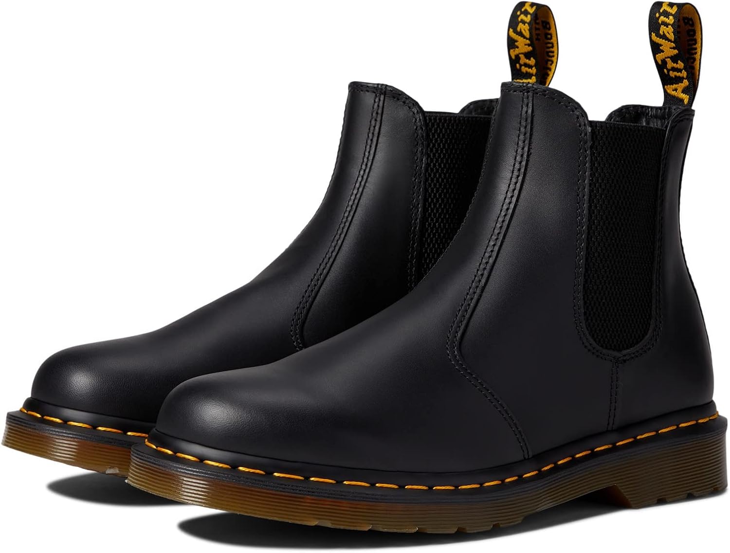 Dr. Martens Unisex 2976 Leather Chelsea Boot Dark Brown Valor Black Nappa