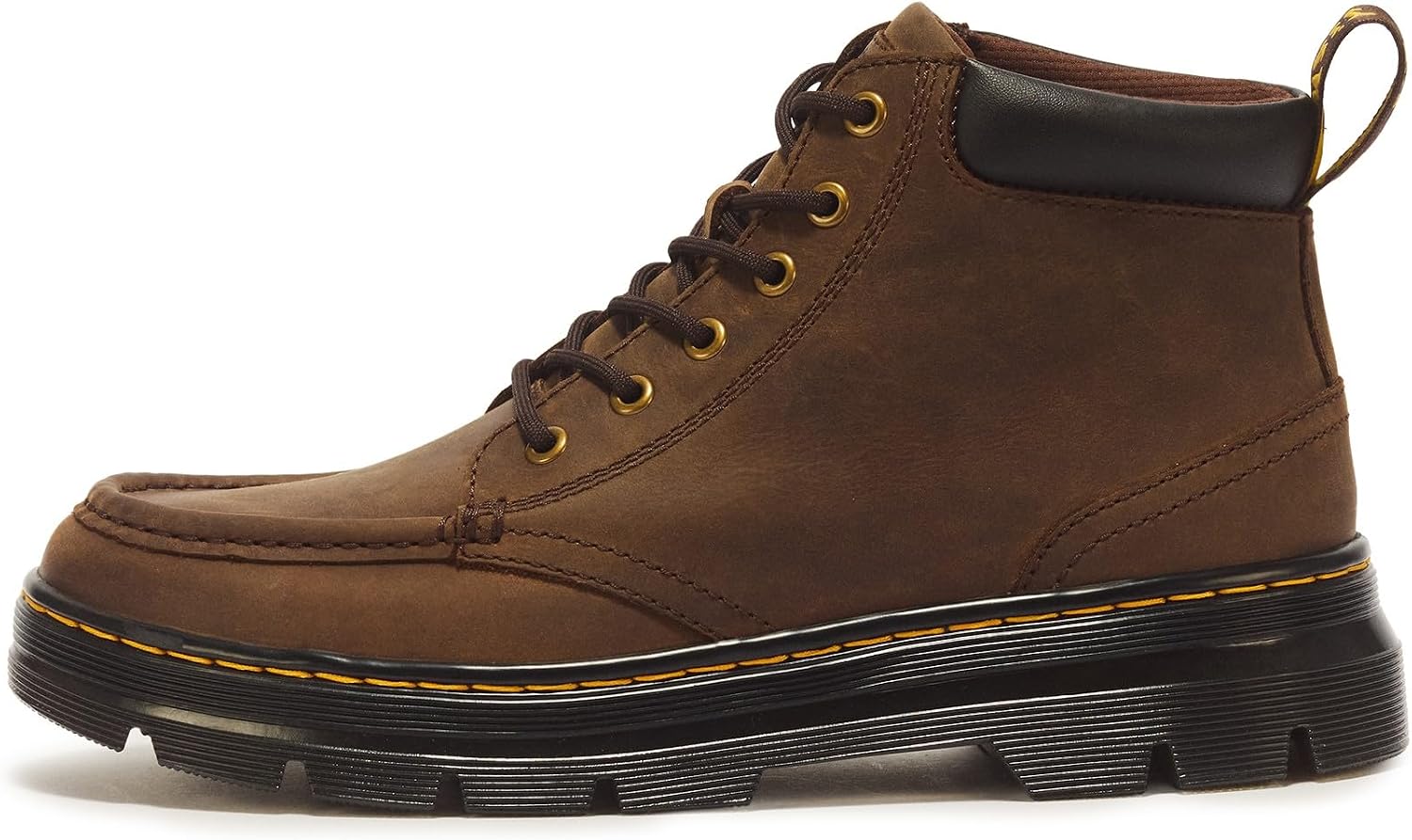Dr. Martens Unisex Bridwell Chukka 6 Eye Lace Up Boots Dark Brown Wyoming
