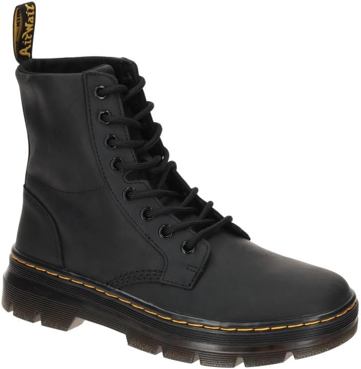 Dr. Martens Unisex Adult Combs Leather 8 Eye Boot Black Wyoming