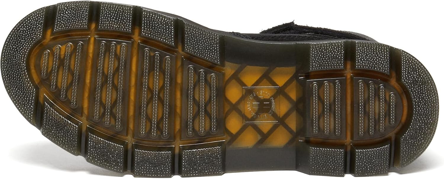 Dr. Martens Unisex Adult Combs Tech Black Long Napped Suede