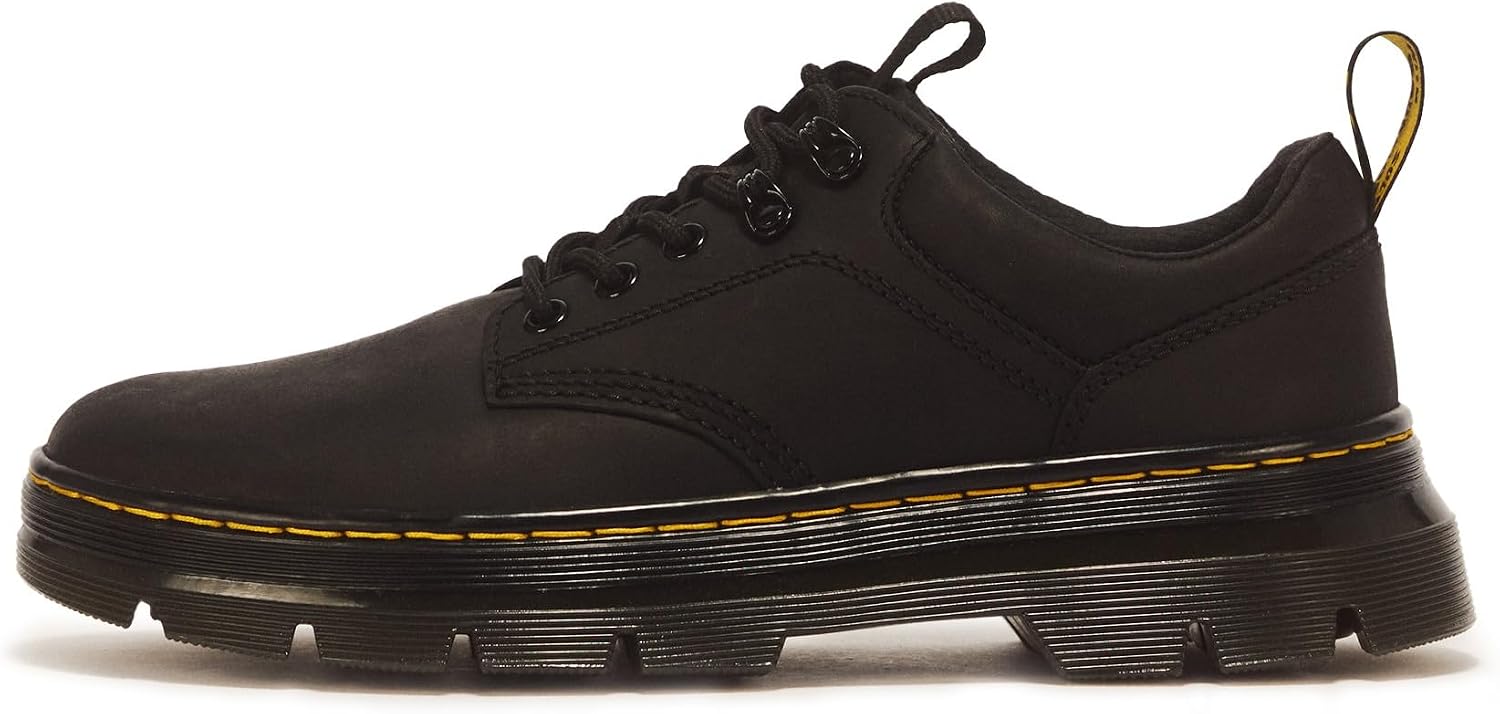 Dr. Martens Unisex Adult Reeder Leather 5 Eye Shoe Black Wyoming
