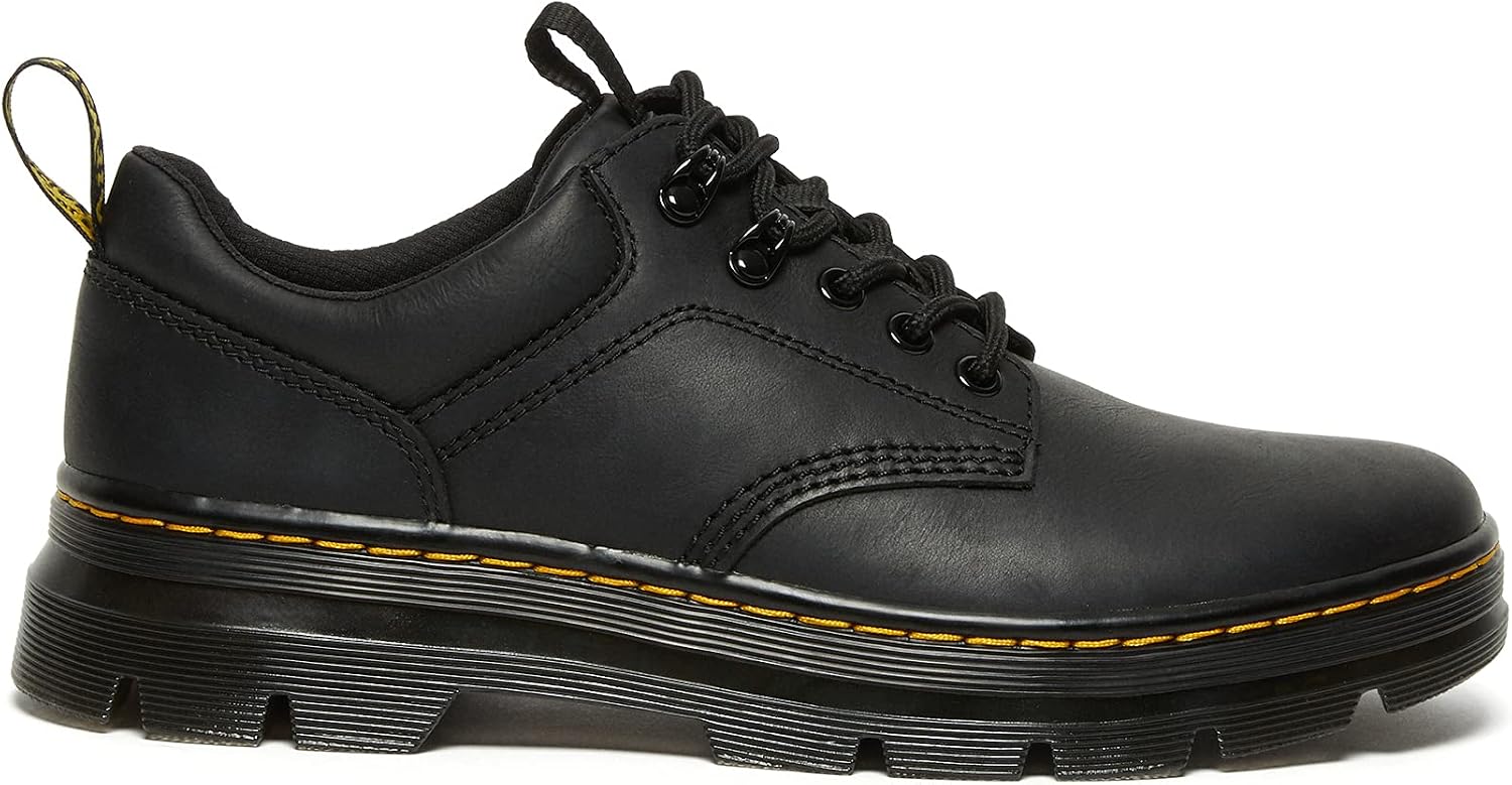 Dr. Martens Unisex Adult Reeder Leather 5 Eye Shoe Black Wyoming
