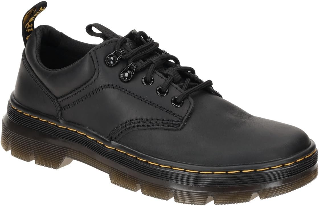 Dr. Martens Unisex Adult Reeder Leather 5 Eye Shoe Black Wyoming