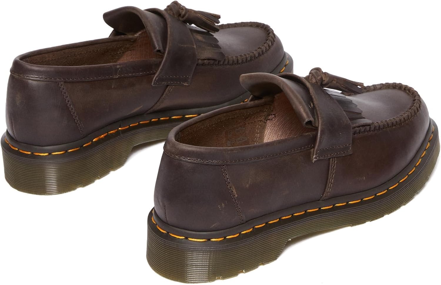 Dr. Martens Unisex Adrian Slip-On Loafer Dark Brown Crazy Horse