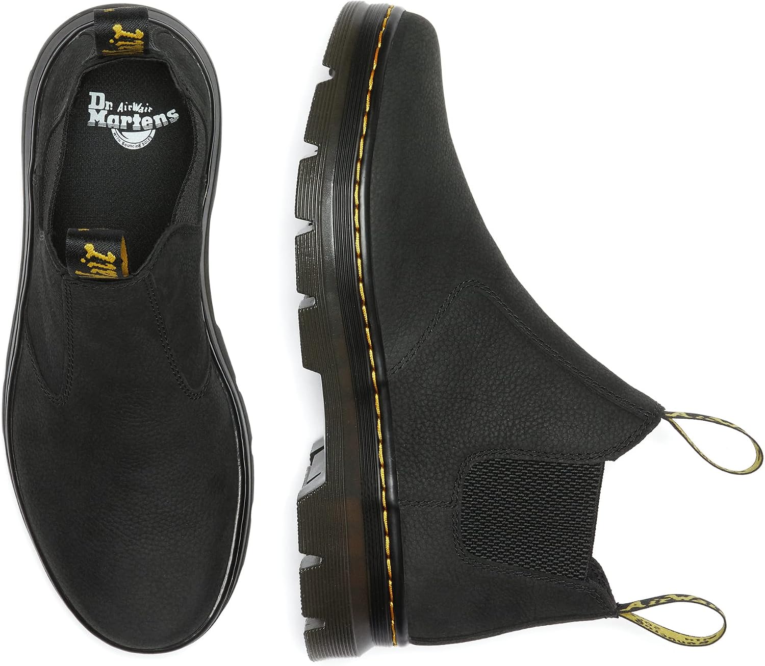 Dr. Martens unisex-adult Hardie II Black Pit Quarter