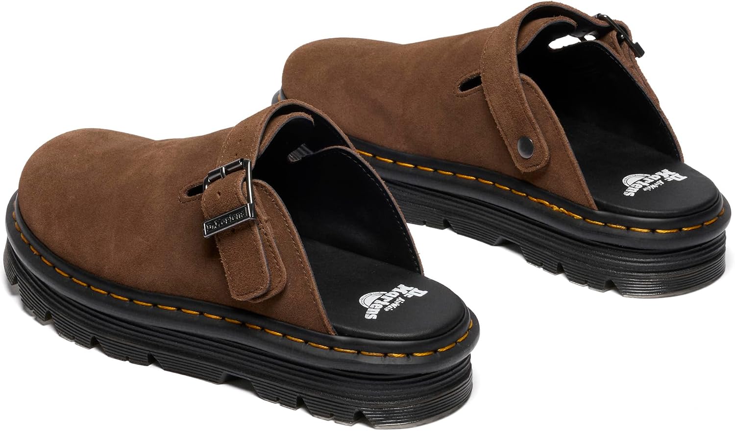 Dr. Martens Unisex Adult Zeb Zag Mule Dark Brown Bronx Suede