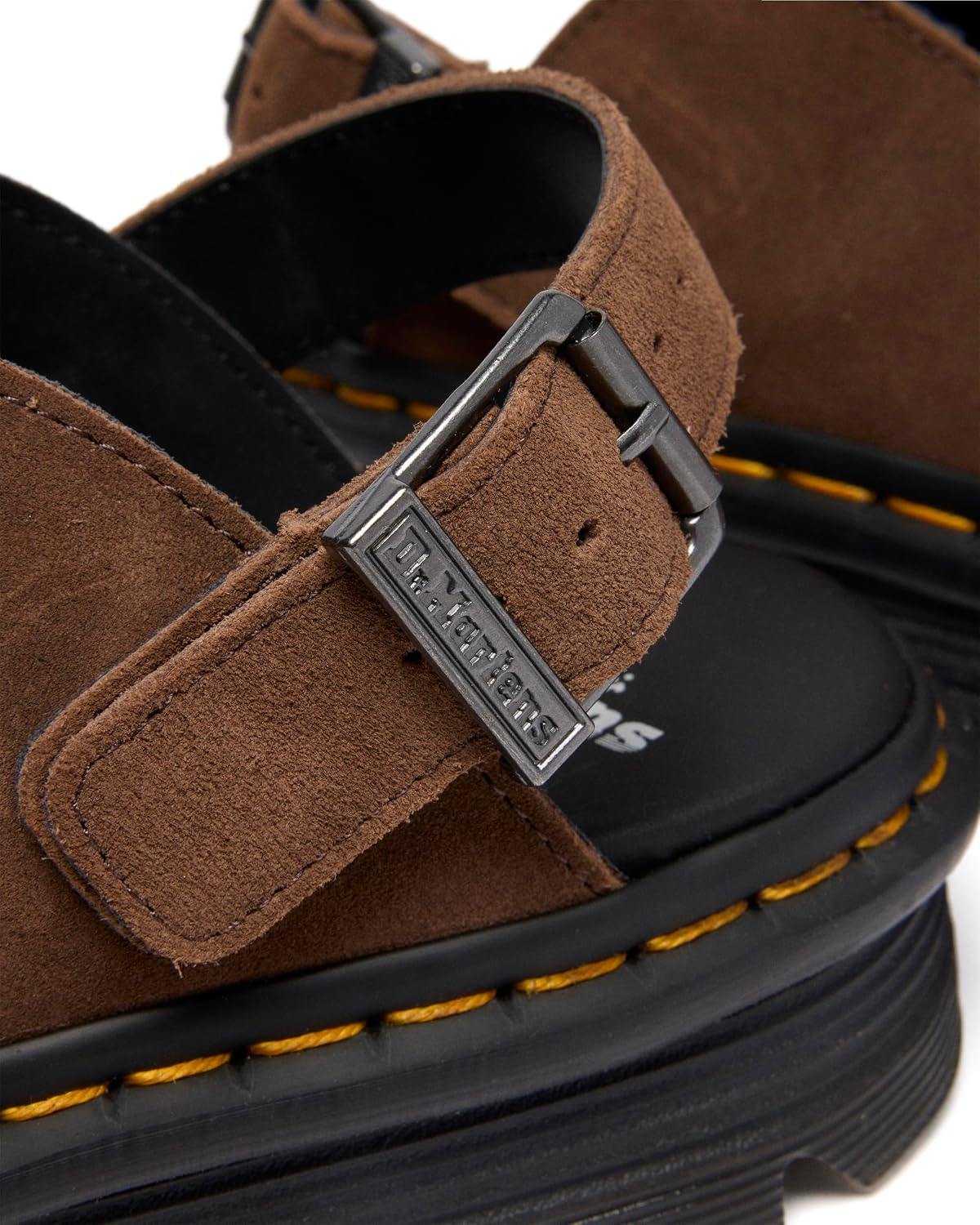 Dr. Martens Unisex Adult Zeb Zag Mule Dark Brown Bronx Suede