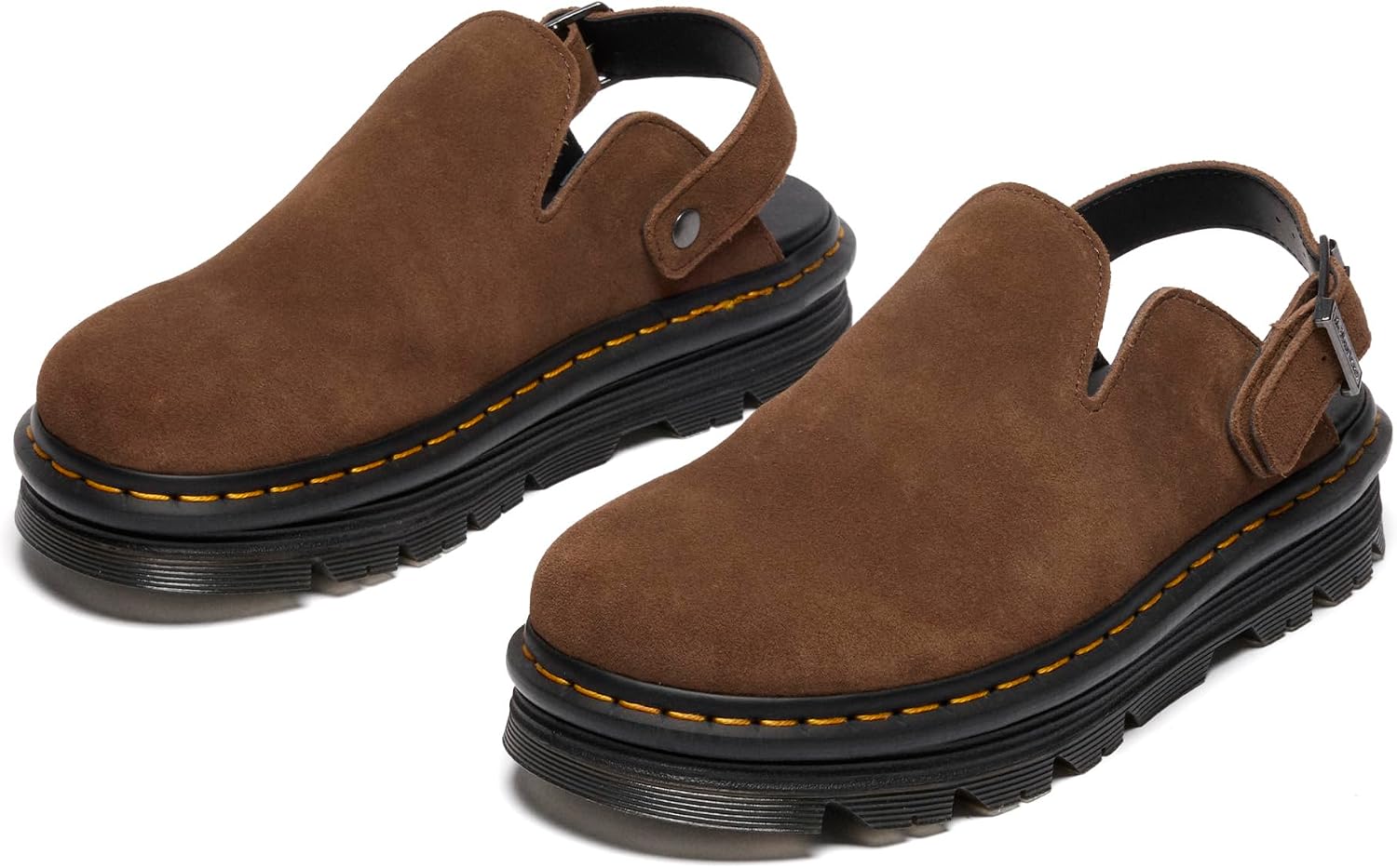 Dr. Martens Unisex Adult Zeb Zag Mule Dark Brown Bronx Suede