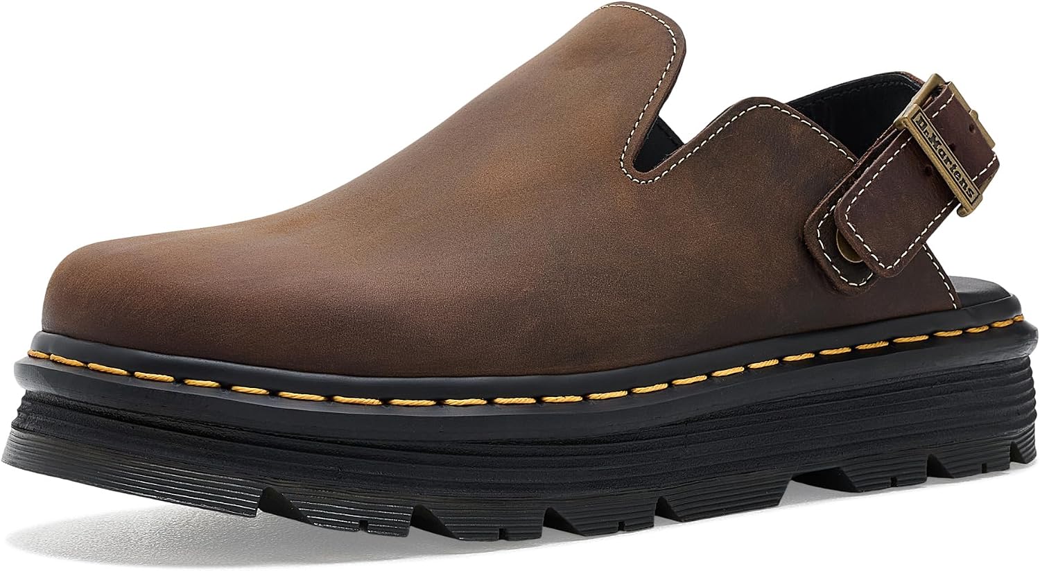 Dr. Martens Unisex Adult Zeb Zag Mule Dark Brown Crazy Horse