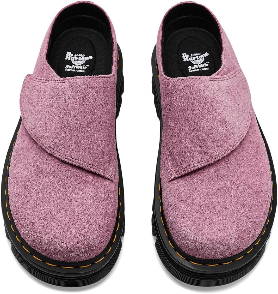 Dr. Martens Unisex-Adult Zebzag Anywair Mule Dusty Rose Eh Suede
