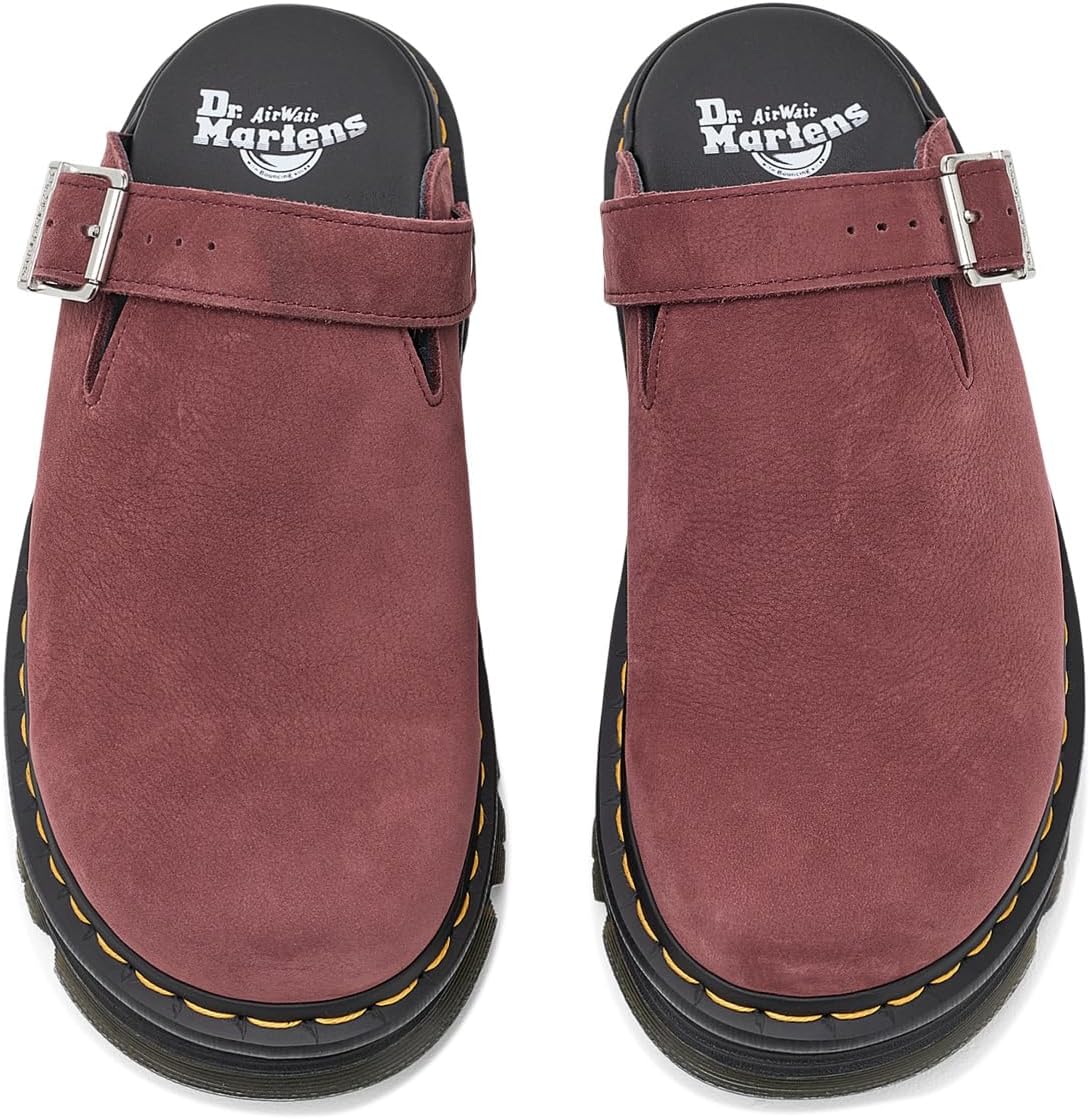 Dr. Martens Unisex Adult Zeb Zag Mule Cherry Red