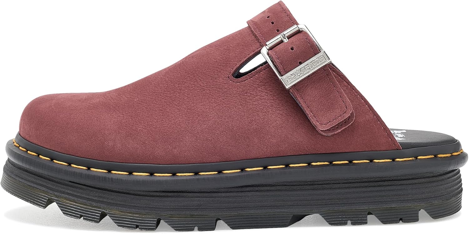 Dr. Martens Unisex Adult Zeb Zag Mule Cherry Red