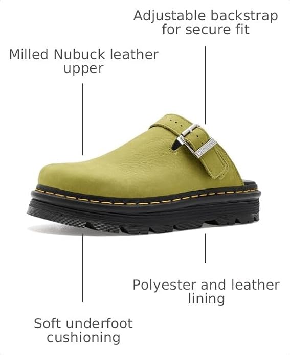 Dr. Martens Unisex Adult Zeb Zag Mule Golden Lime