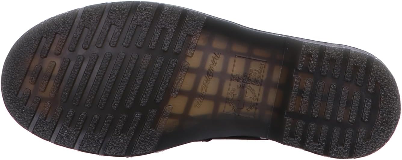 Dr. Martens Unisex Adult Adrian Yellow Stitch Leather Loafers Black Ambassador