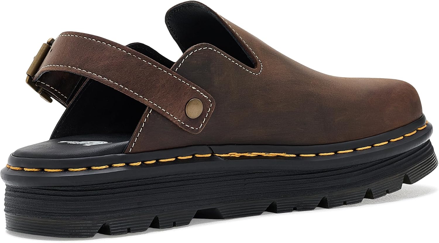 Dr. Martens Unisex Adult Zeb Zag Mule Dark Brown Crazy Horse
