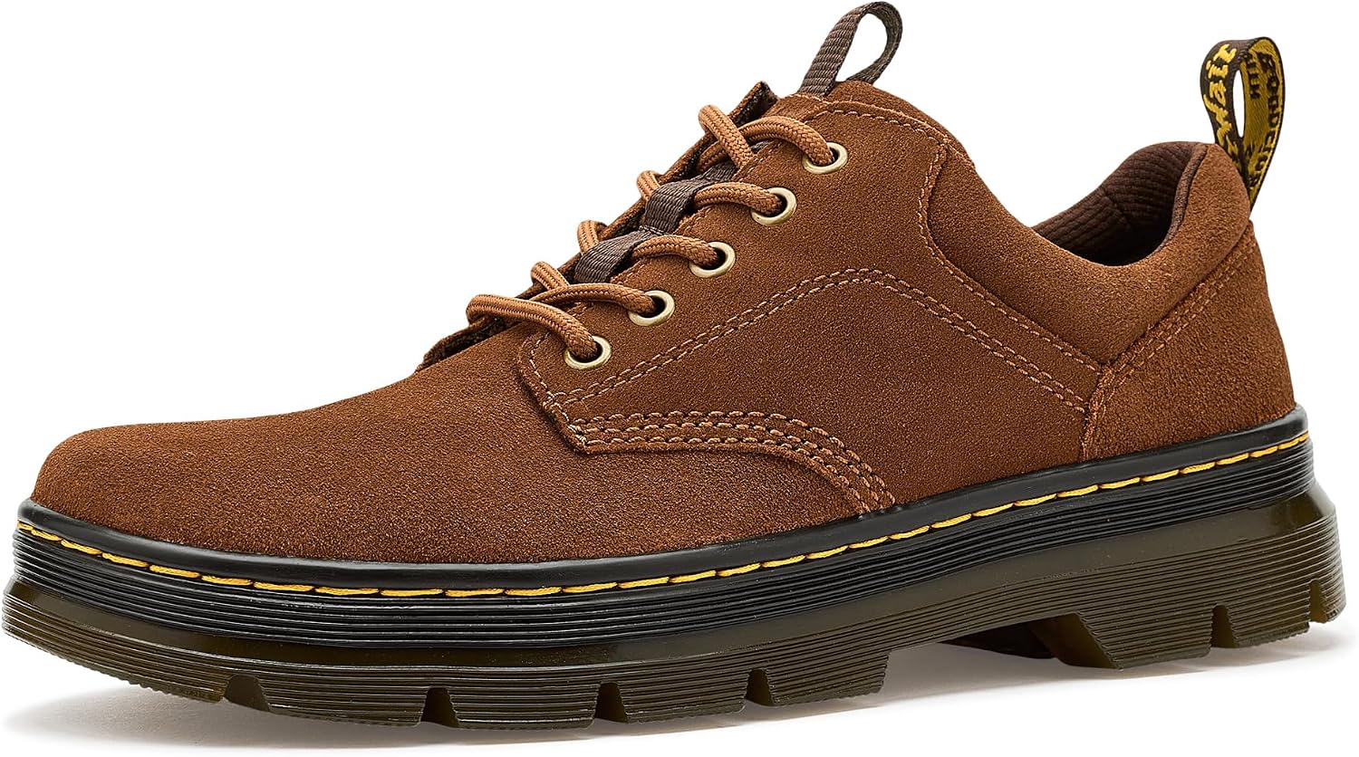 Dr. Martens Reeder Leather Desert Brown Greasy Suede