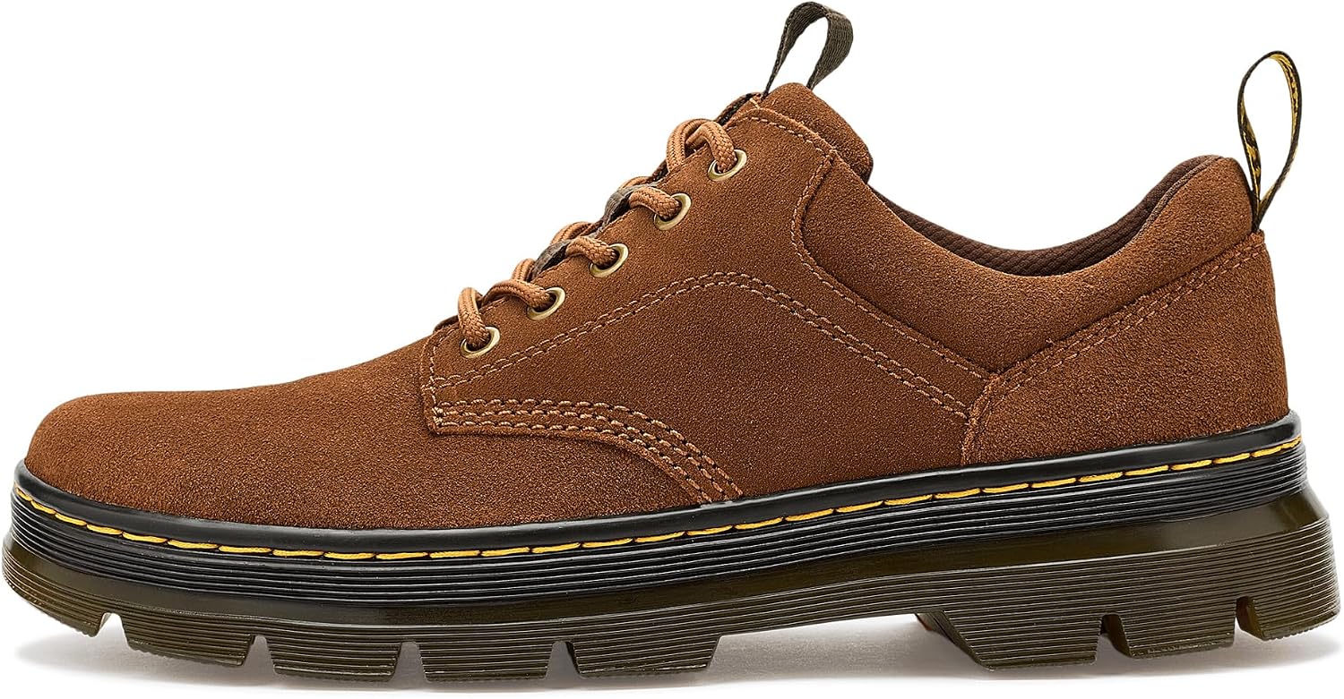 Dr. Martens Reeder Leather Desert Brown Greasy Suede