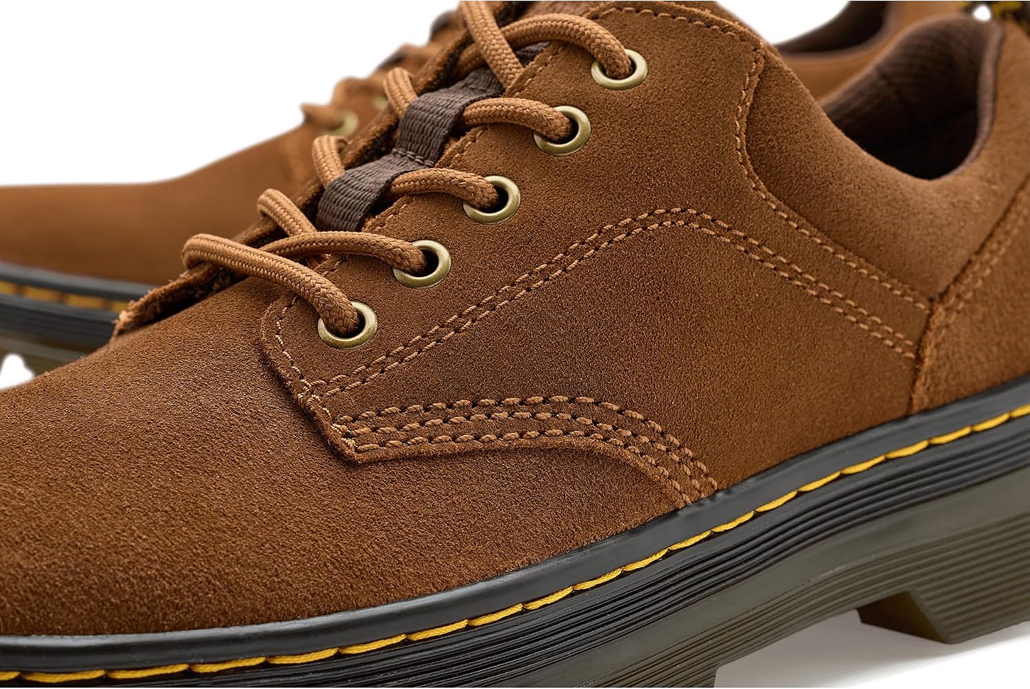 Dr. Martens Reeder Leather Desert Brown Greasy Suede