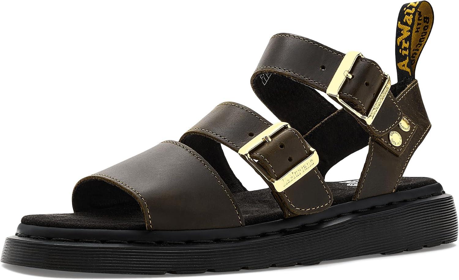 Dr. Martens Unisex Gryphon Sandals Olive UK 5 (US Men's 6, Women's 7) Medium