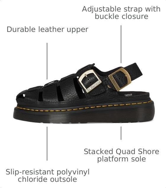 Dr. Martens unisex-adult Wrenlie Black