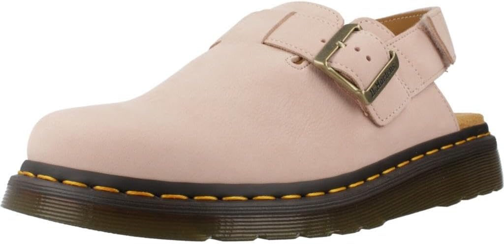 Dr. Martens Men's Jorge II Suede Slingback Mules Powder Pink Milled Nubuck
