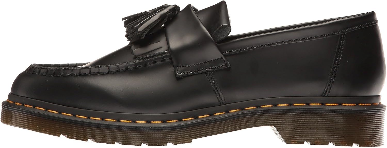 Dr. Martens Unisex Adrian Slip-On Loafer Black Polished Smooth