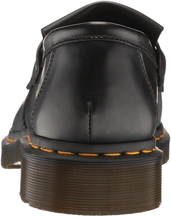 Dr. Martens Unisex Adrian Slip-On Loafer Black Polished Smooth
