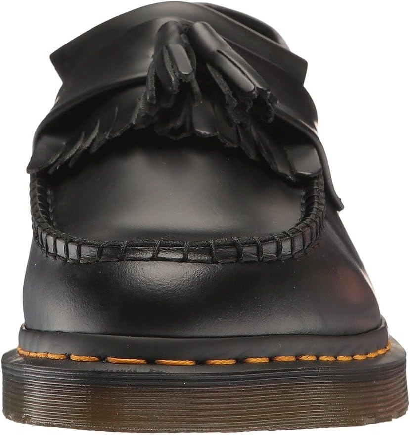 Dr. Martens Unisex Adrian Slip-On Loafer Black Polished Smooth