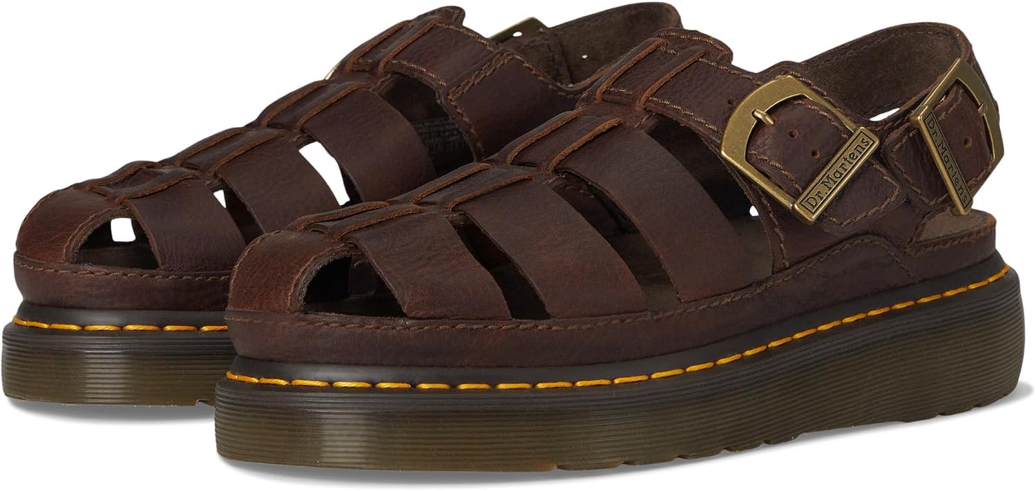 Dr. Martens unisex-adult Wrenlie Dark Brown