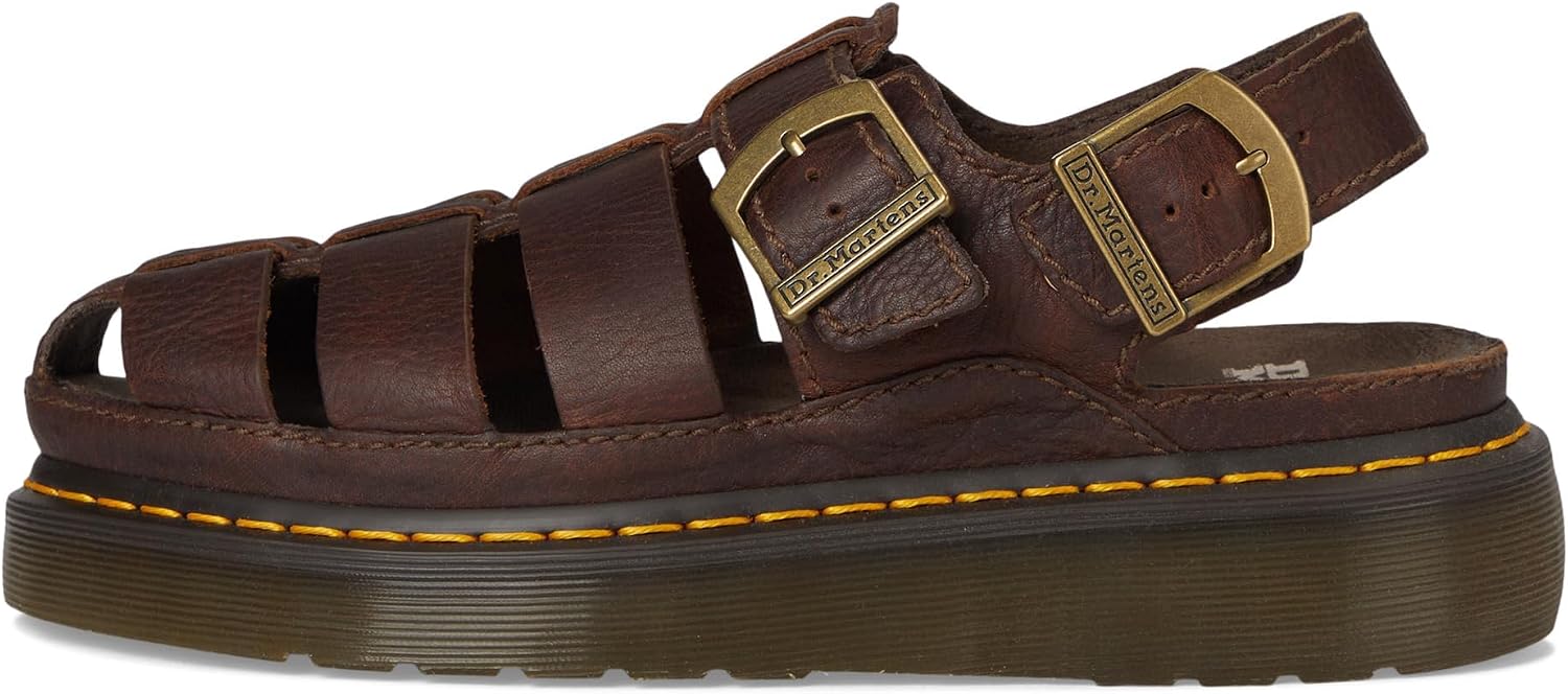 Dr. Martens unisex-adult Wrenlie Dark Brown