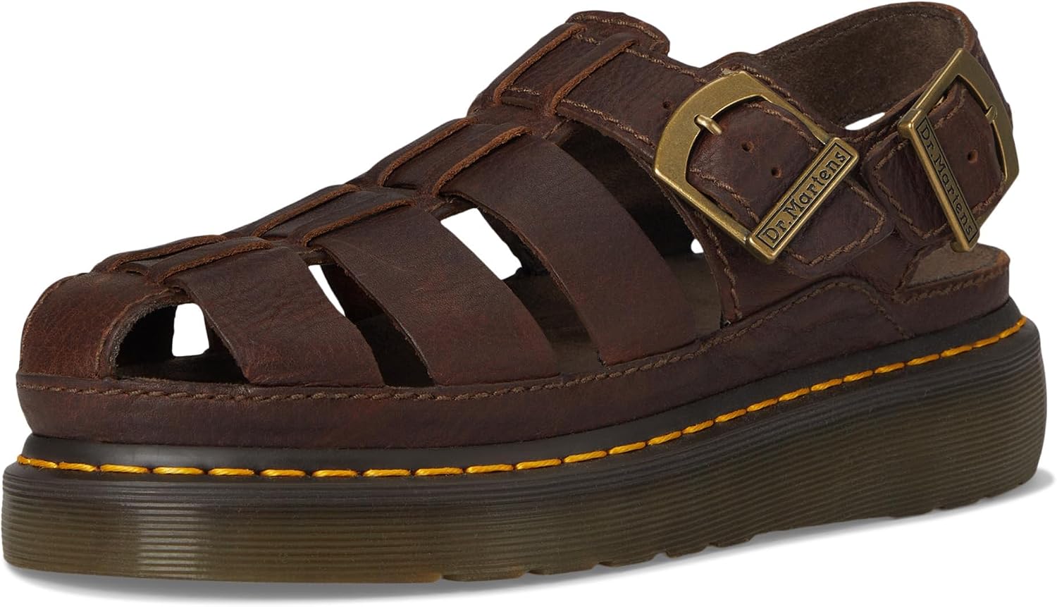 Dr. Martens unisex-adult Wrenlie Dark Brown