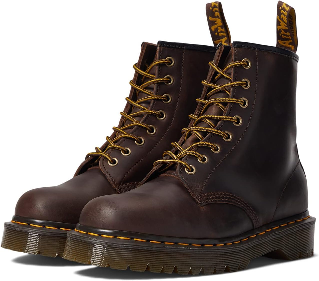Dr. Martens Unisex-Adult 1460 Bex Combat Boot Dark Brown Crazy Horse