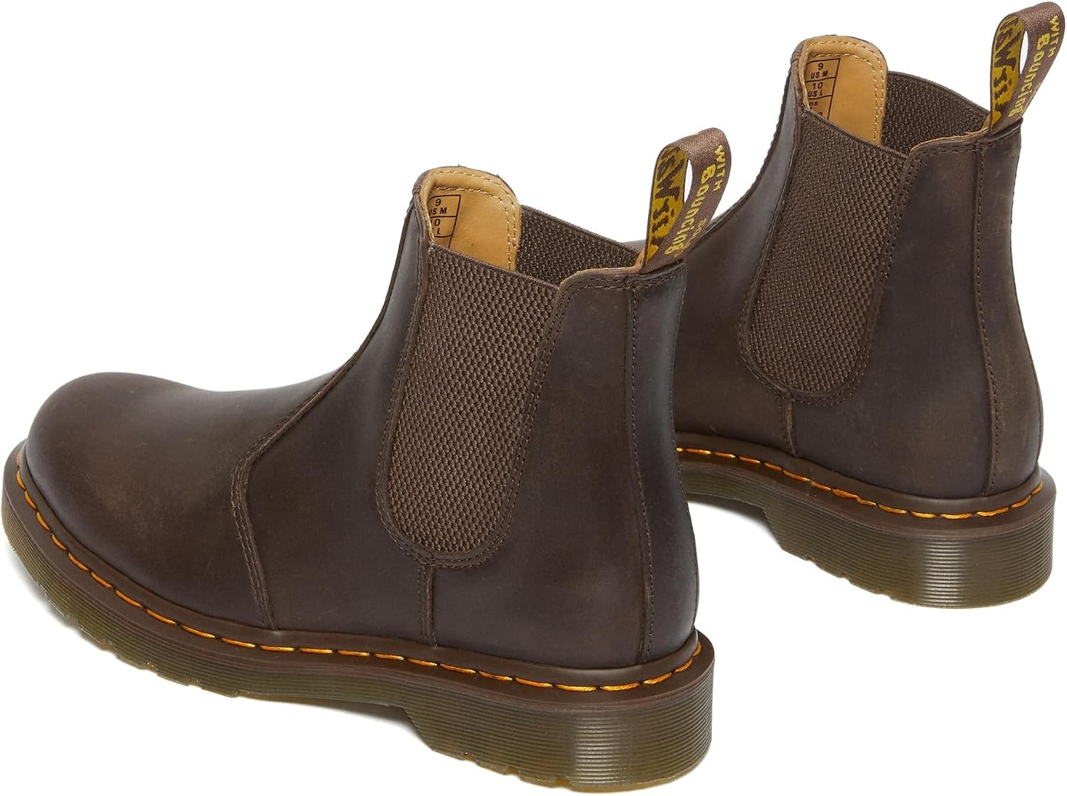Dr. Martens Unisex Chelsea Boot Black US Men Brown Crazy Horse