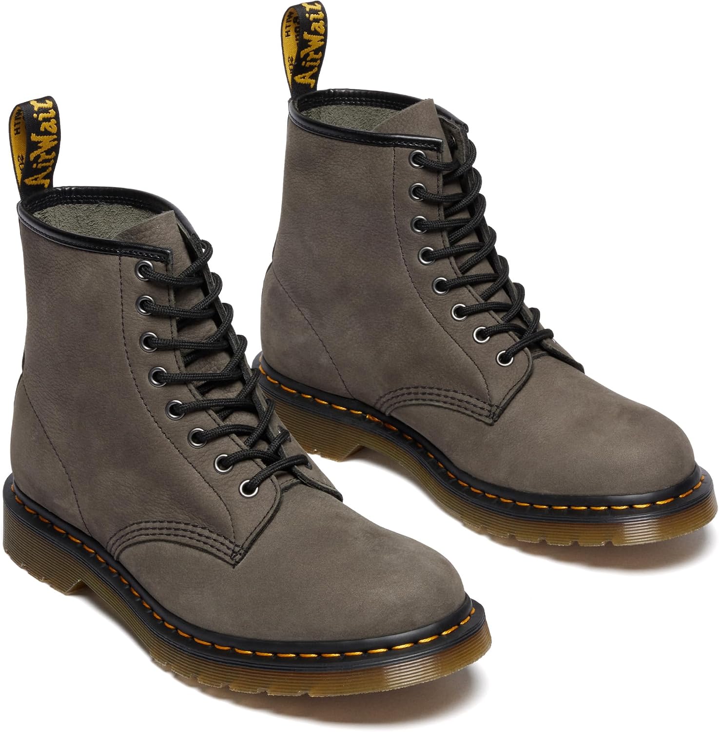 Dr. Martens Unisex Adult 1460 Milled Nubeck Wp Gunmetal