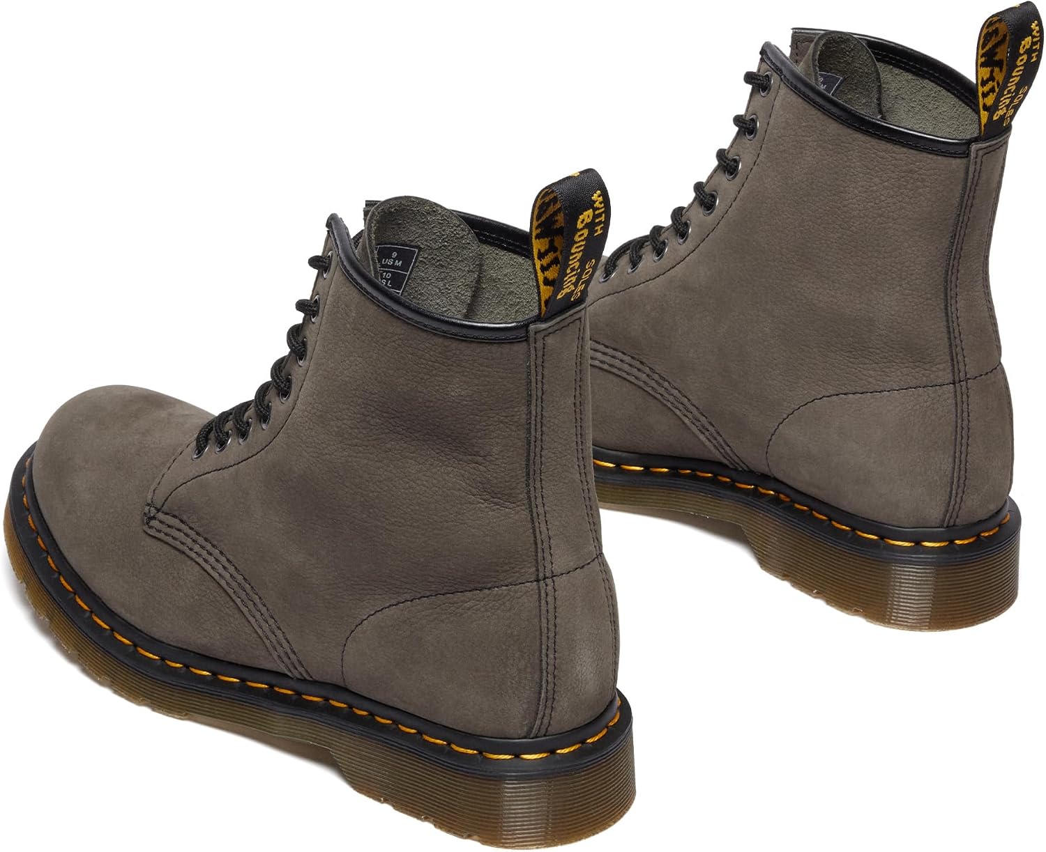 Dr. Martens Unisex Adult 1460 Milled Nubeck Wp Gunmetal
