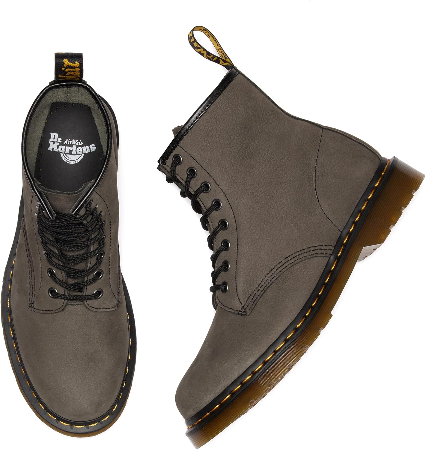 Dr. Martens Unisex Adult 1460 Milled Nubeck Wp Gunmetal