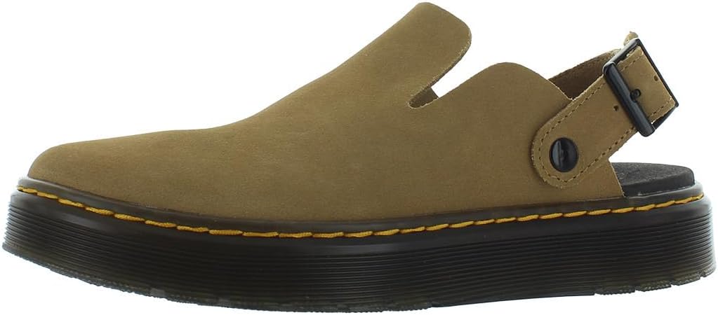 Dr. Martens Men's Carlson Mules Savannah Tan Eh Suede Mb