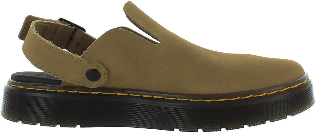 Dr. Martens Men's Carlson Mules Savannah Tan Eh Suede Mb