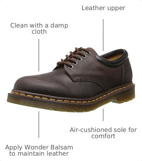 Dr. Martens Unisex-Adult 8053 Dark Brown Crazy Horse