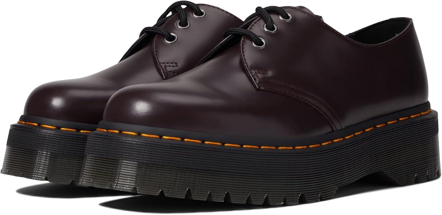 Dr. Martens Unisex-Adult V 1461 Quad Mono Burgundy