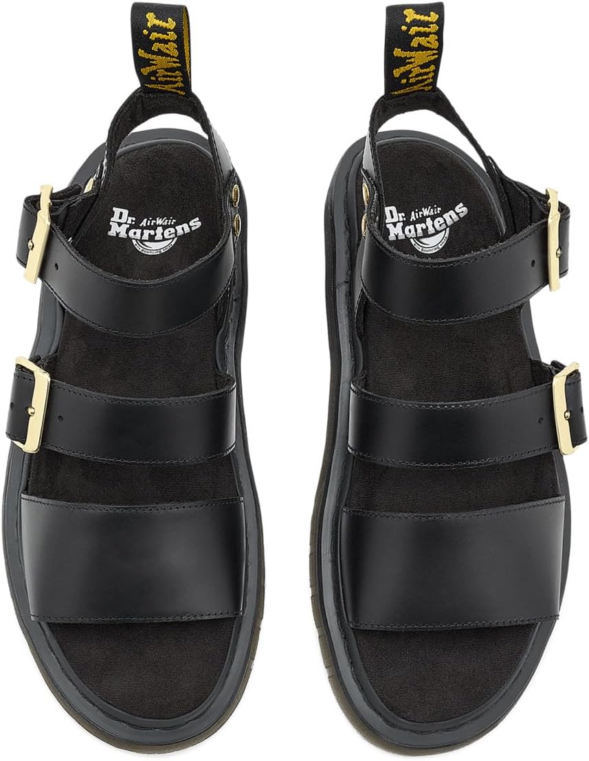 Dr. Martens unisex-adult Gryphon Sandal Black Atlas