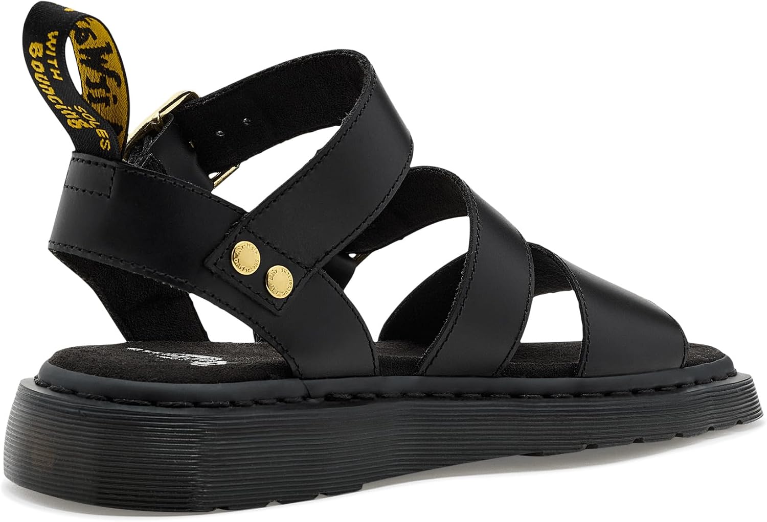 Dr. Martens unisex-adult Gryphon Sandal Black Atlas
