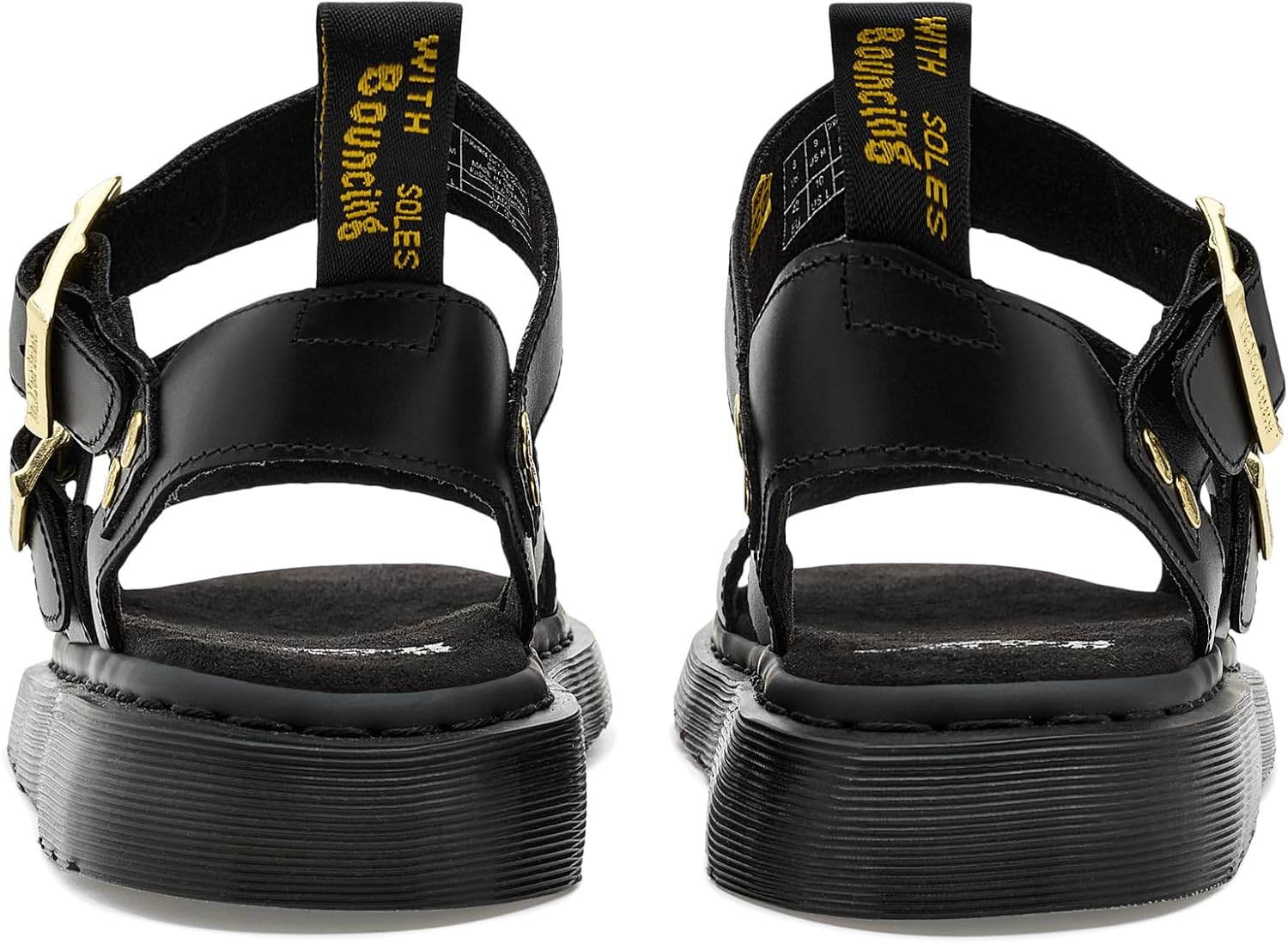 Dr. Martens unisex-adult Gryphon Sandal Black Atlas
